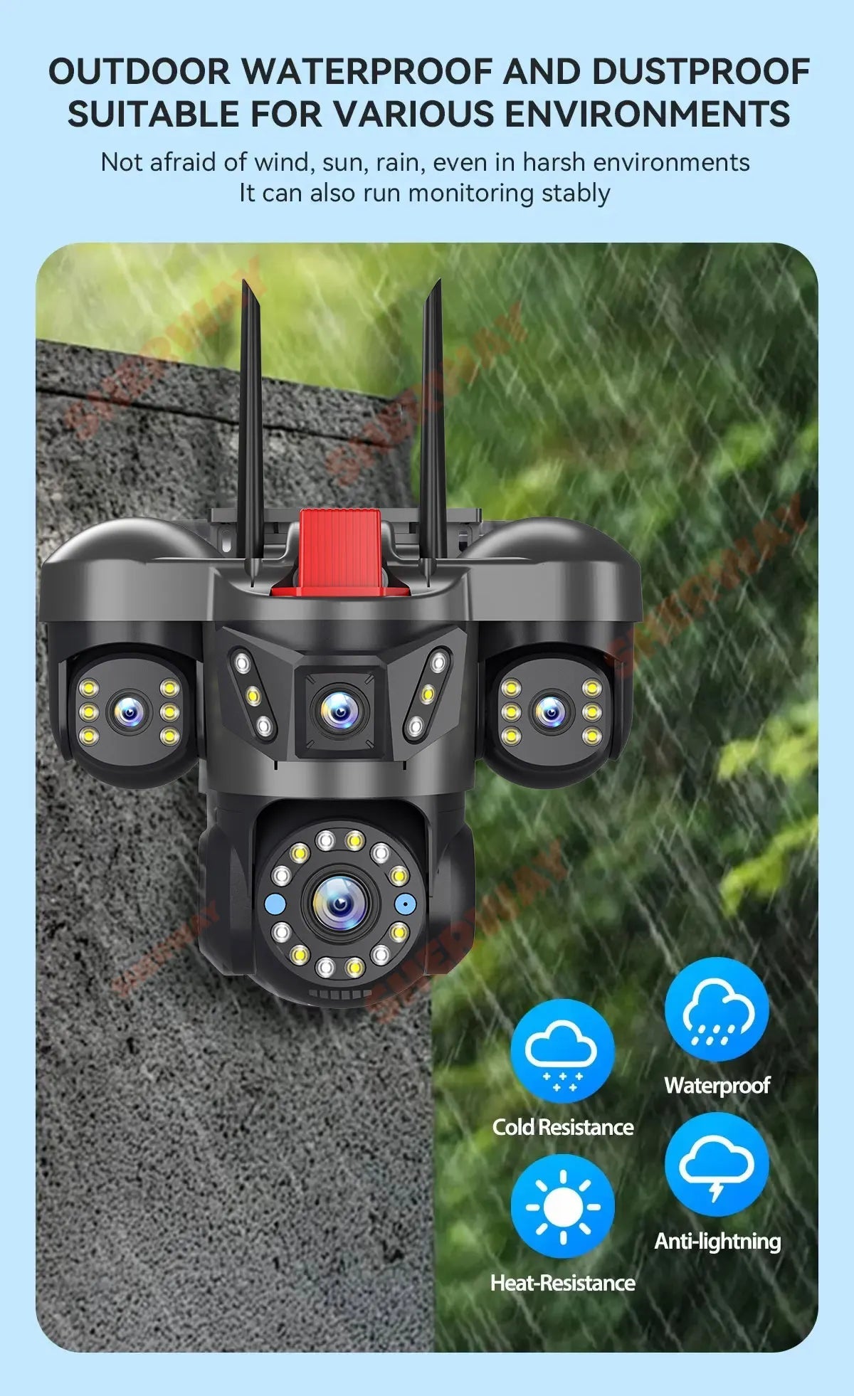 Auto Tracking Outdoor IP Cam for Smart Homes 4K HD - Enovarah