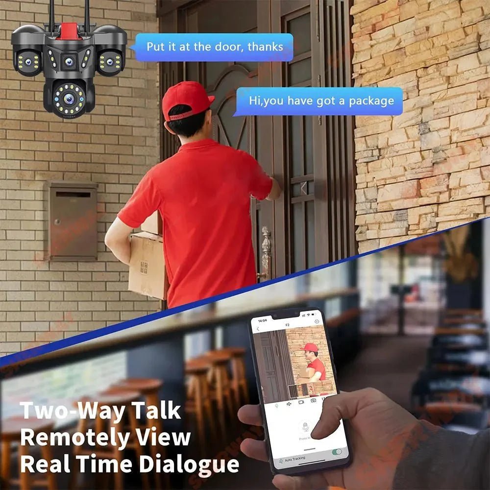 Auto Tracking Outdoor IP Cam for Smart Homes 4K HD - Enovarah