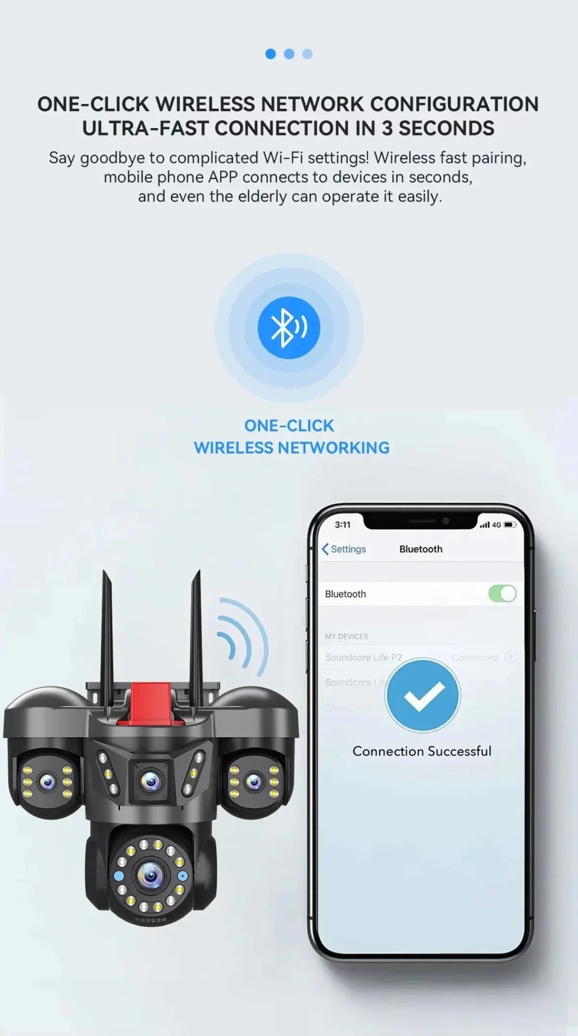 Auto Tracking Outdoor IP Cam for Smart Homes 4K HD - Enovarah