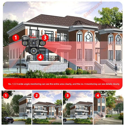 Auto Tracking Outdoor IP Cam for Smart Homes 4K HD - Enovarah