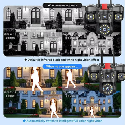 Auto Tracking Outdoor IP Cam for Smart Homes 4K HD - Enovarah