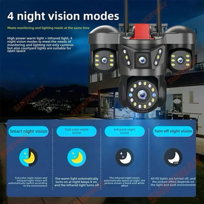 Auto Tracking Outdoor IP Cam for Smart Homes 4K HD - Enovarah