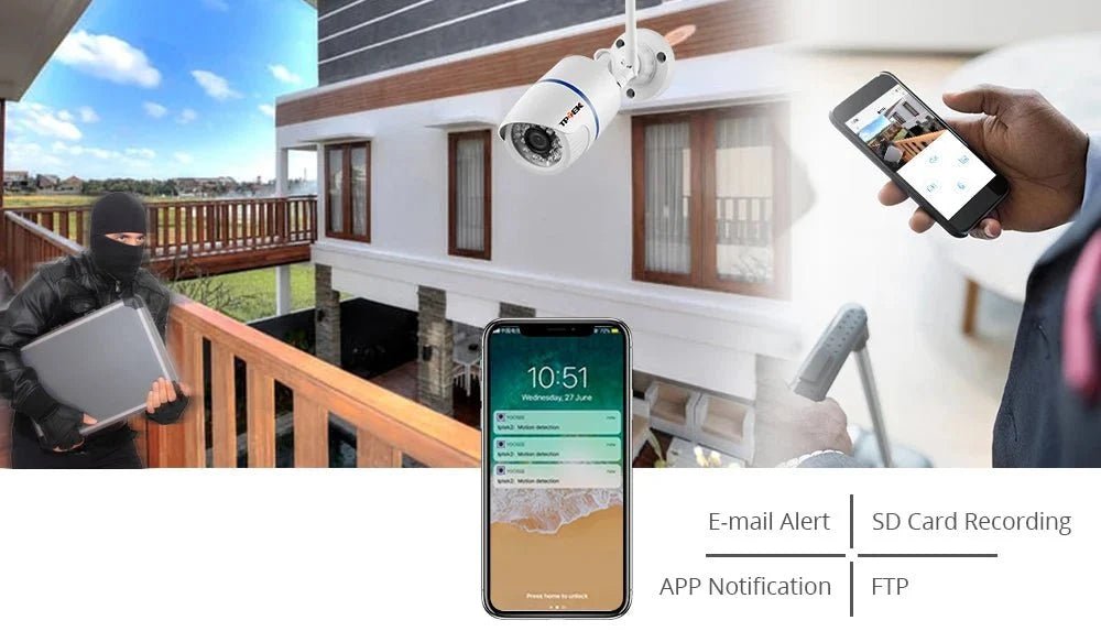 Clear 4MP Outdoor Camera for Home Use - Enovarah