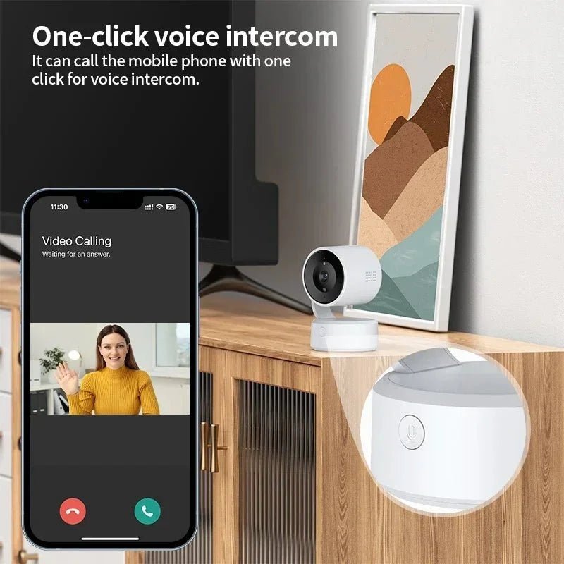 Clear 5MP Indoor Camera for Family Home Monitoring - Enovarah