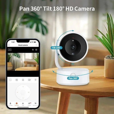 Clear 5MP Indoor Camera for Family Home Monitoring - Enovarah