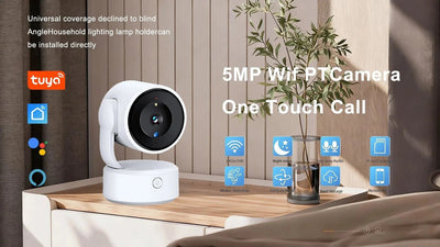 Clear 5MP Indoor Camera for Family Home Monitoring - Enovarah