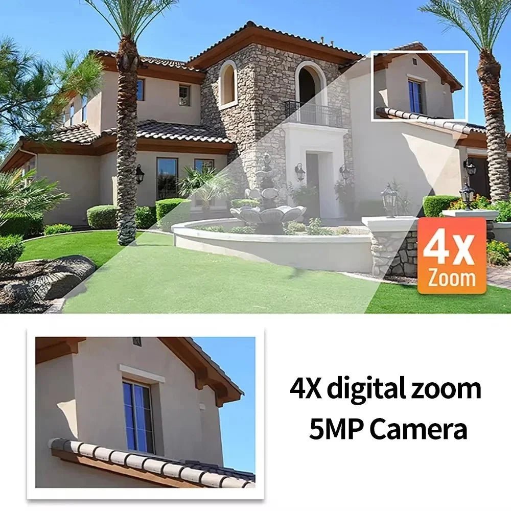 Clear 5MP Indoor Camera for Family Home Monitoring - Enovarah