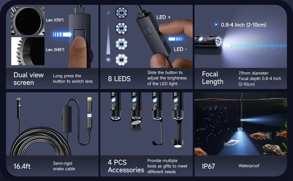 Clear Vision Endoscope for DIY Pros - Enovarah
