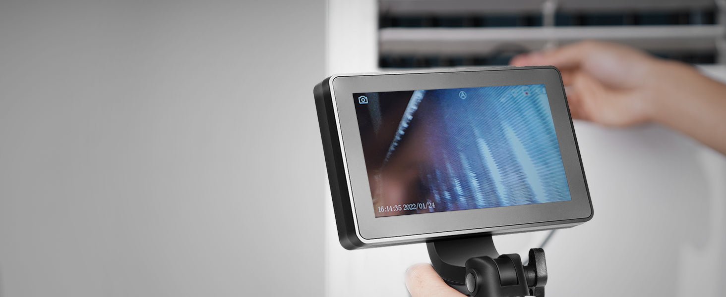 SucceBuy Articulate Borescope With Light - Two Way Articulation 5In Screen Hooks - stepyours.com