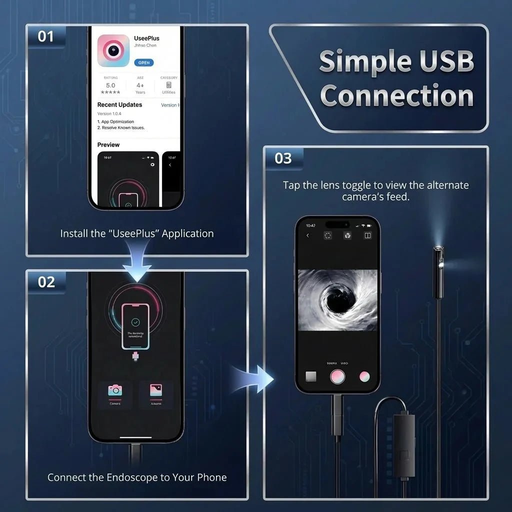 Endoscope Camera for DIY Clear Views - Enovarah