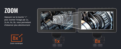 SucceBuy Articulating Borescope Camera With Light 5 Inch 1080P Display Hooks - stepyours.com