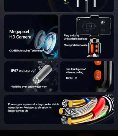 HD Endoscope Camera for Car Inspection - Enovarah