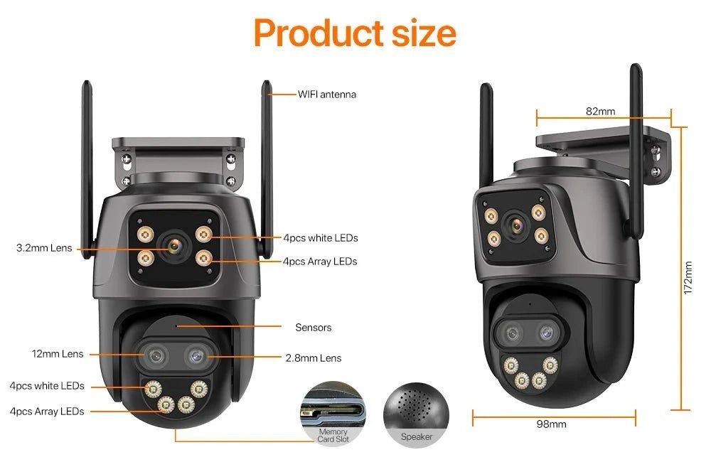 High Detail Outdoor IP Camera For Home - Enovarah