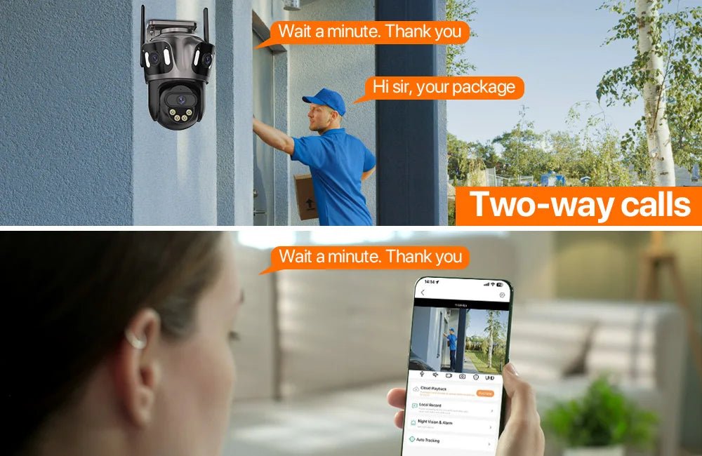 Outdoor Security Camera with 3 Views - Enovarah