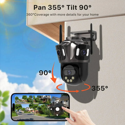 Outdoor Security Camera with 3 Views - Enovarah