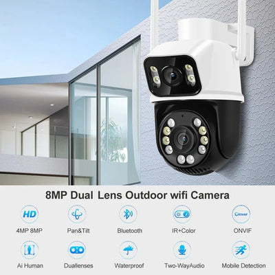 Outdoor Security Camera With AI Tracking For Homes - Enovarah