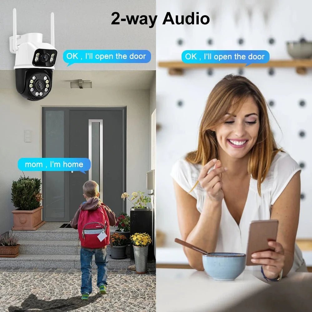 Outdoor Security Camera With AI Tracking For Homes - Enovarah