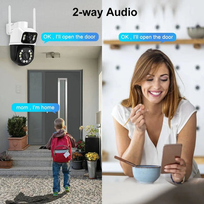 Outdoor Security Camera With AI Tracking For Homes - Enovarah