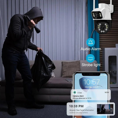 Outdoor Security Camera With AI Tracking For Homes - Enovarah