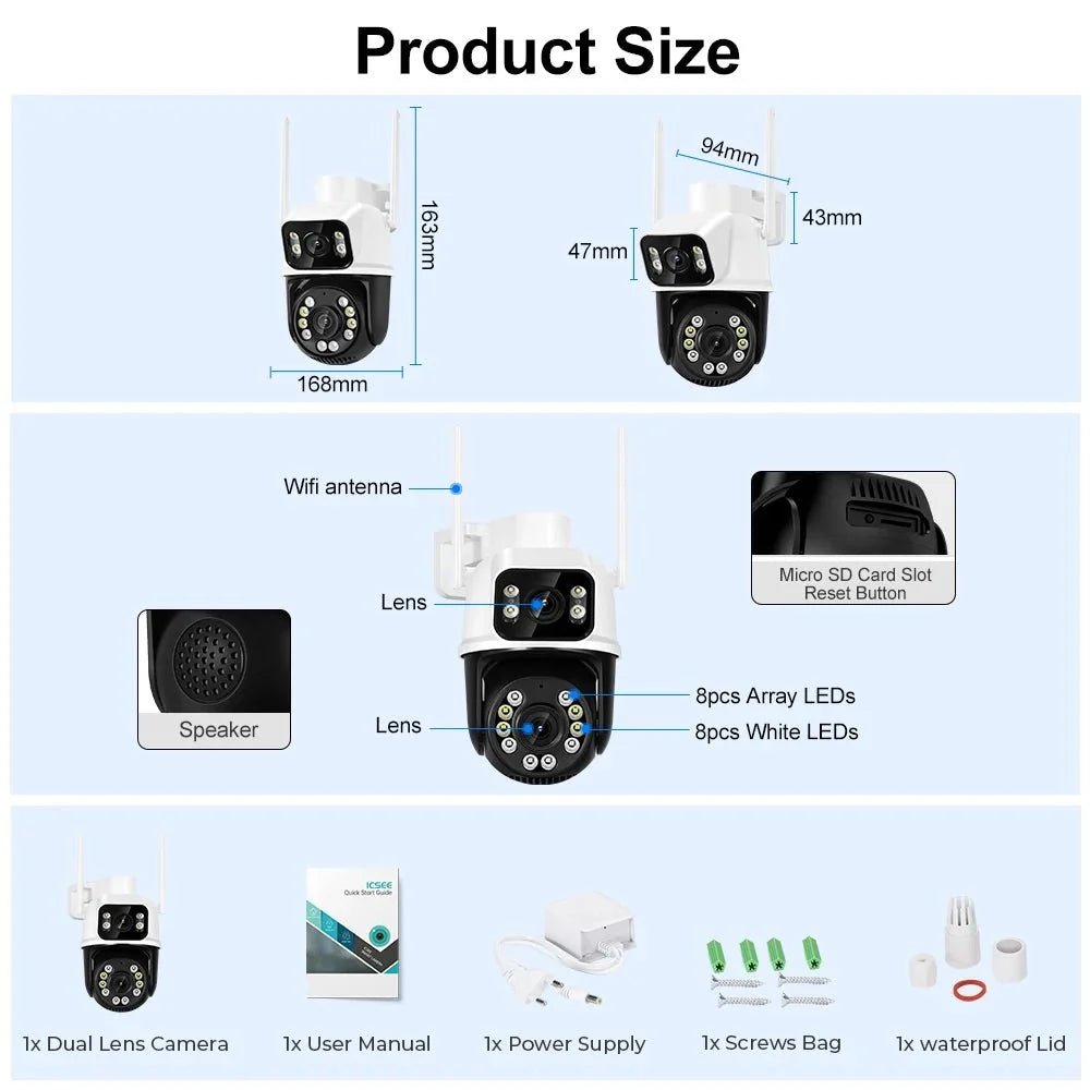 Outdoor Security Camera With AI Tracking For Homes - Enovarah