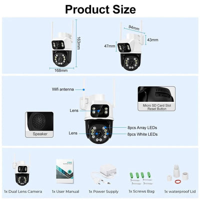 Outdoor Security Camera With AI Tracking For Homes - Enovarah