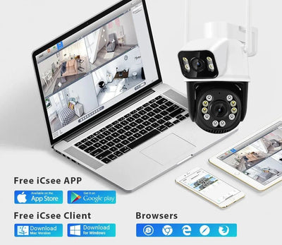 Outdoor Security Camera With AI Tracking For Homes - Enovarah