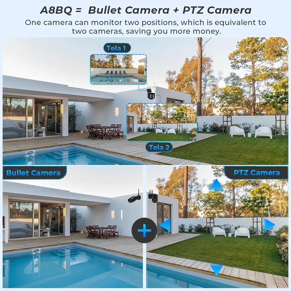 Outdoor Security Camera With AI Tracking For Homes - Enovarah