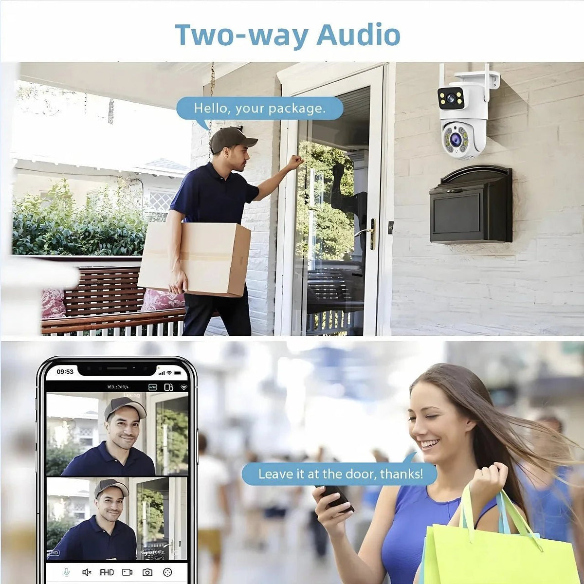 Outdoor Smart Security Camera for Home Safety - Enovarah