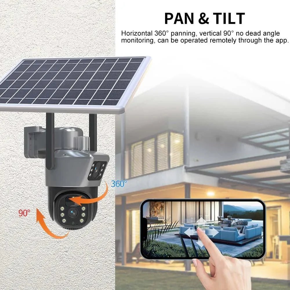 Proactive Solar PTZ Camera for Homes - Enovarah