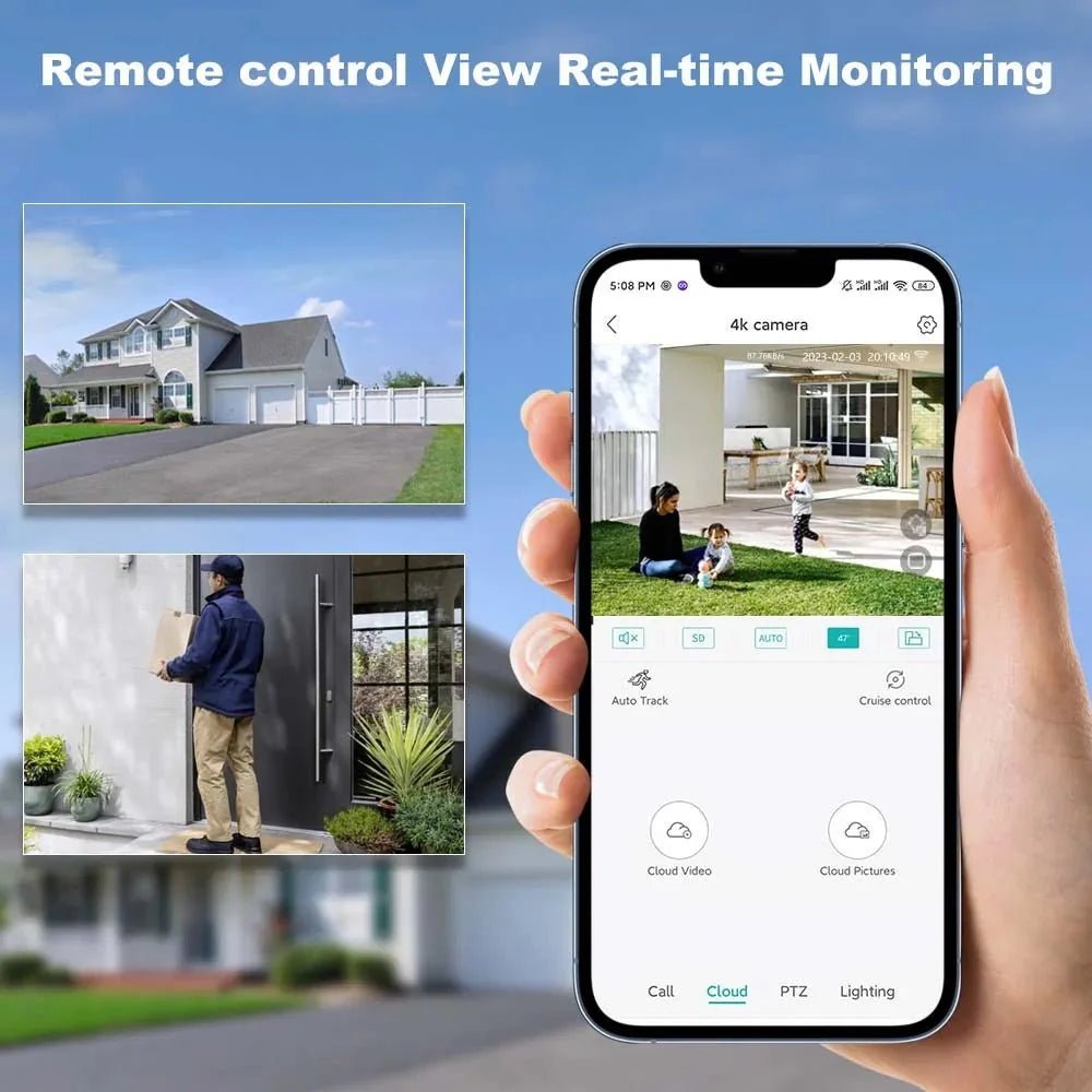 Proactive Solar PTZ Camera for Homes - Enovarah