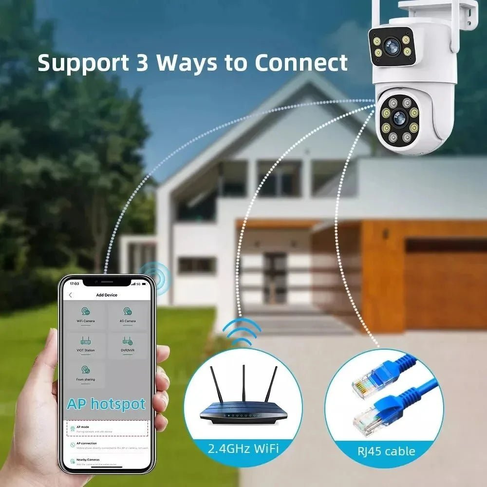 Smart 4K Outdoor PTZ Camera for Home Security Plus - Enovarah