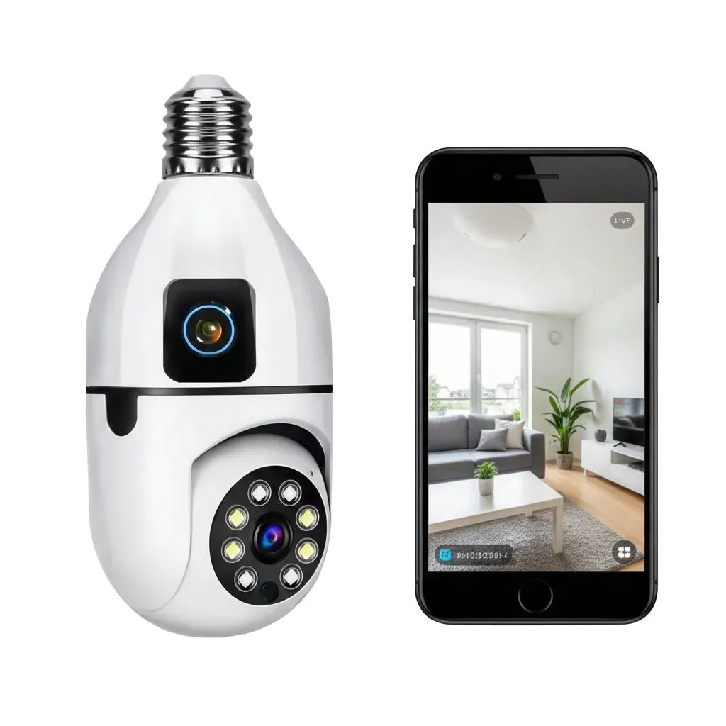 Smart Bulb Camera for Home Monitoring - Enovarah