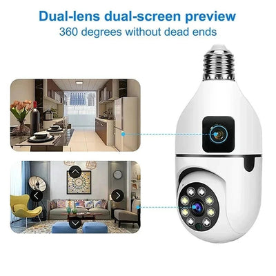 Smart Bulb Camera for Home Monitoring - Enovarah
