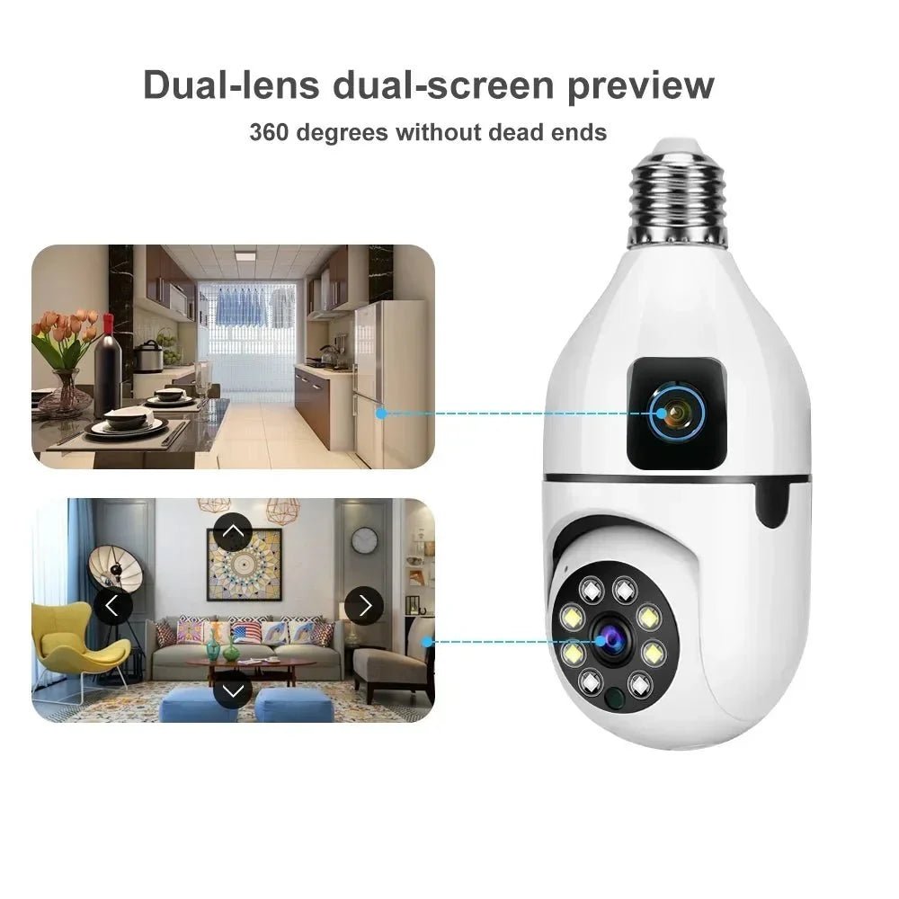 Smart Bulb Camera for Home Monitoring - Enovarah