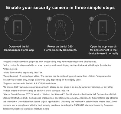 Smart Camera for Home Surveillance 1080 Clarity HD - Enovarah