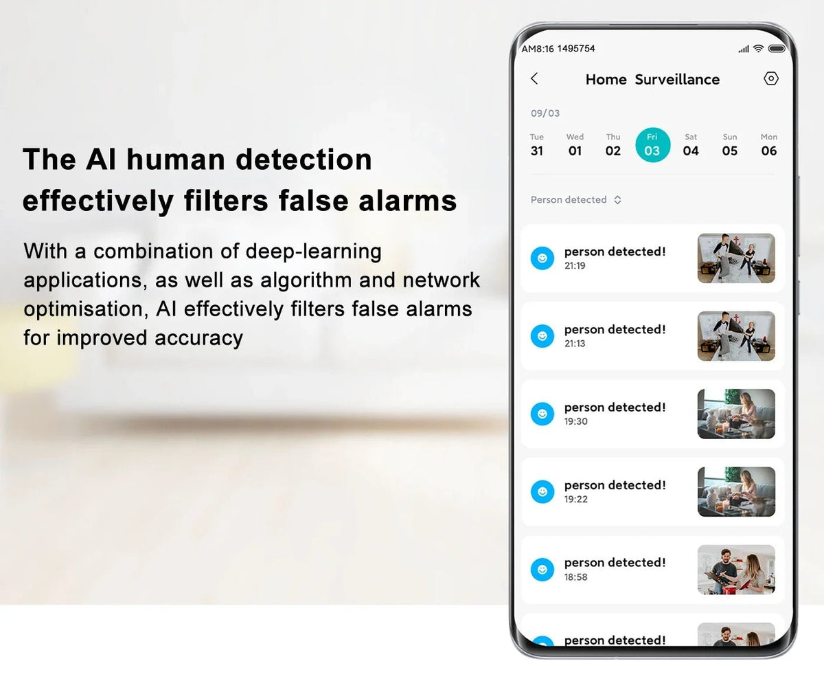 Smart Camera for Home Surveillance 1080 Clarity HD - Enovarah