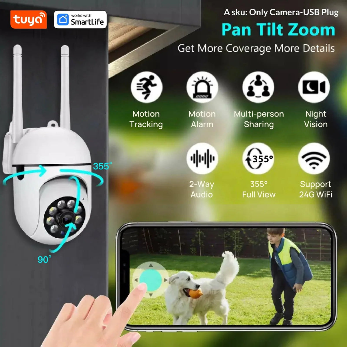 Smart Indoor Camera for Home Monitoring - Enovarah