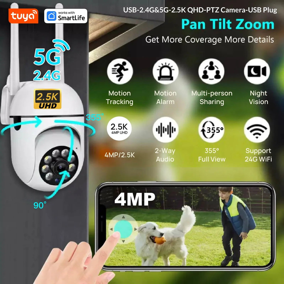 Smart Indoor Camera for Home Monitoring - Enovarah