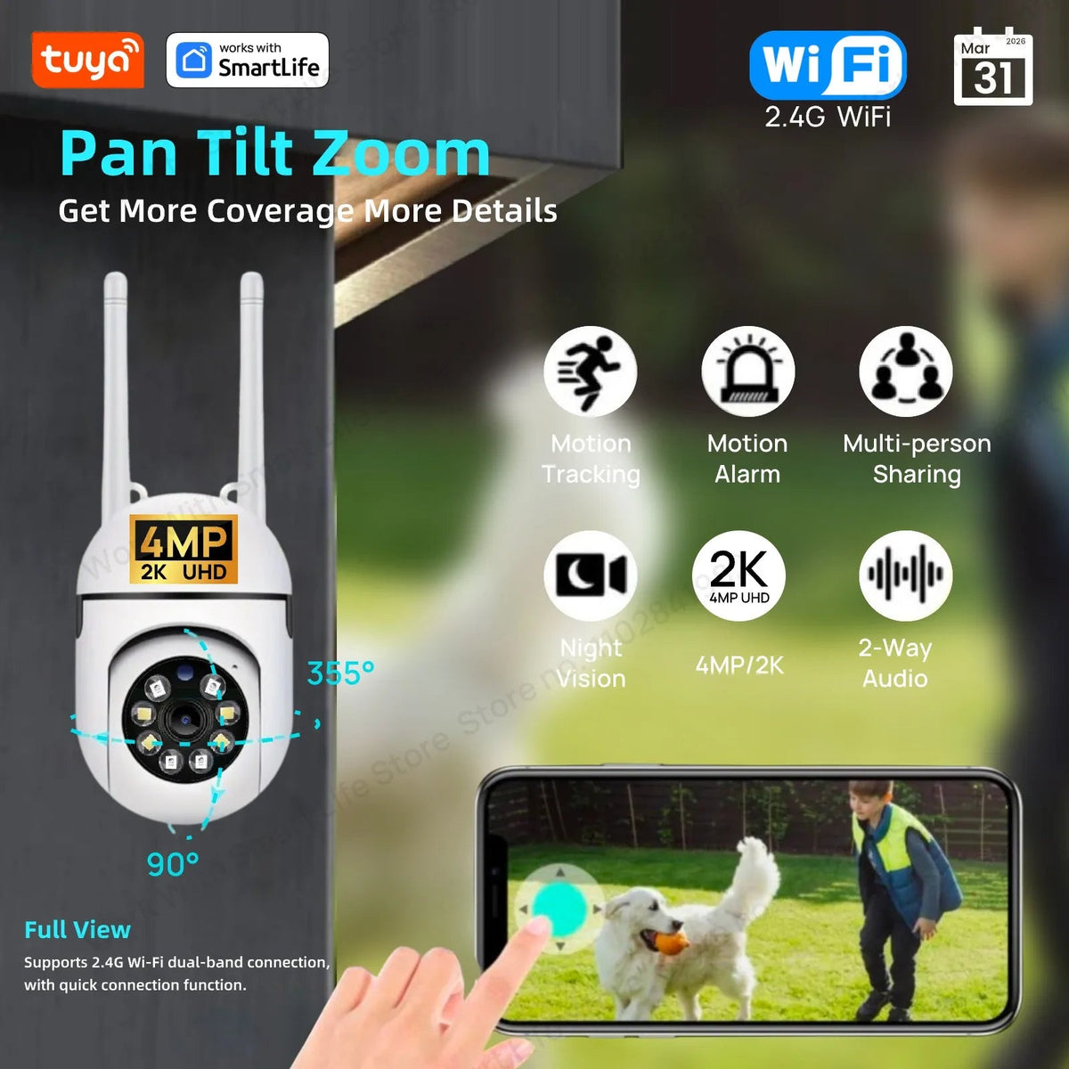 Smart Indoor Camera for Home Monitoring - Enovarah