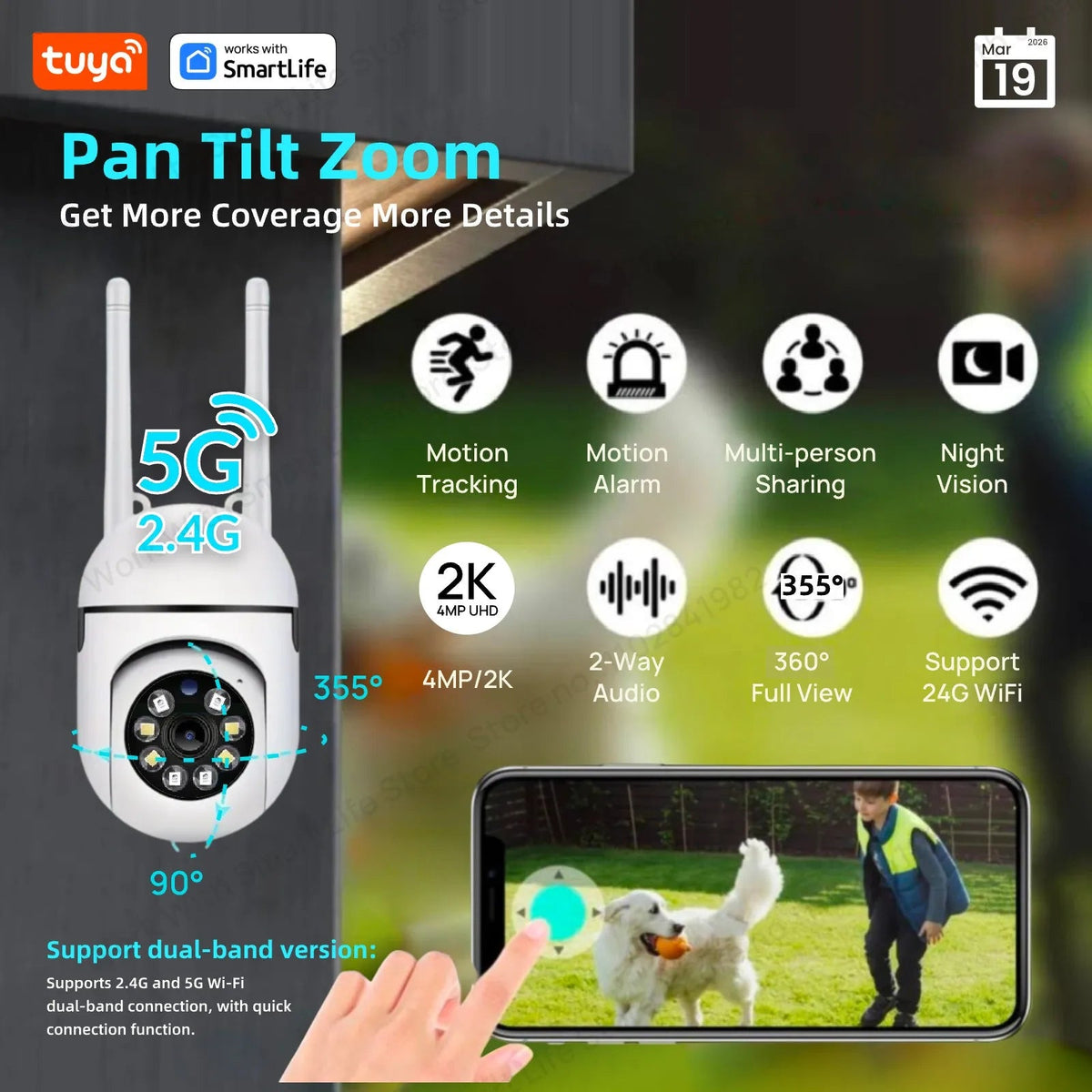 Smart Indoor Camera for Home Monitoring - Enovarah
