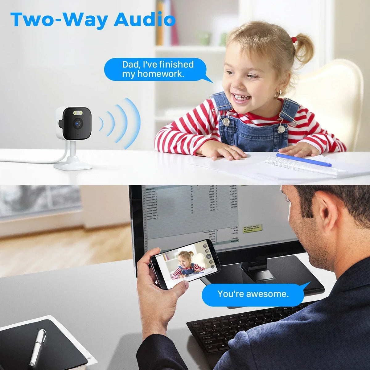 Smart Indoor Camera for Home Security - Enovarah