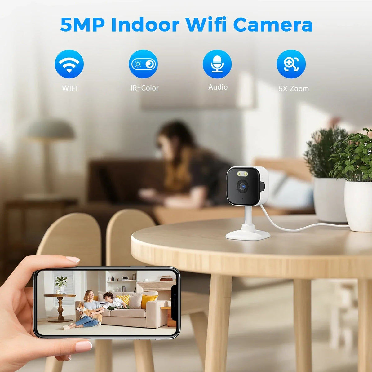 Smart Indoor Camera for Home Security - Enovarah