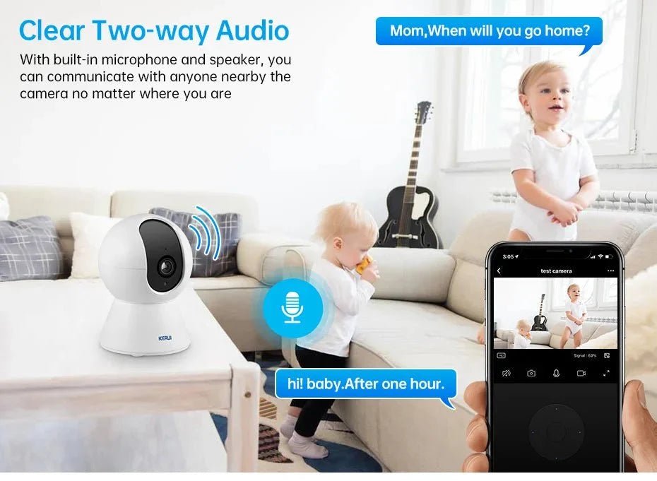 Smart Indoor Security Camera for Home Surveillance - Enovarah