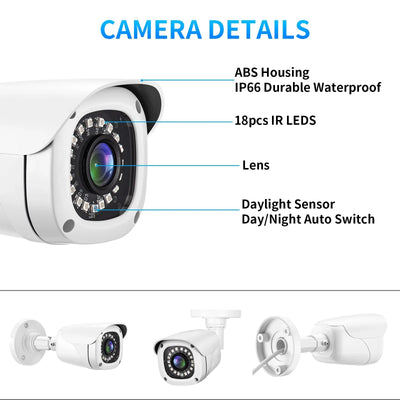 Smart Outdoor Camera 5MP Weatherproof Home Security - Enovarah
