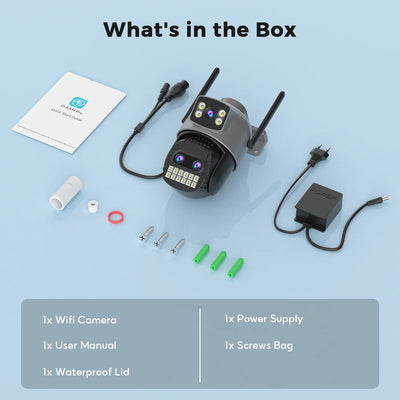 Smart Outdoor Dual Screen IP Camera - Enovarah