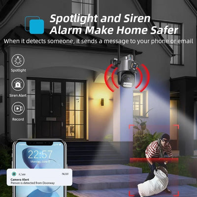 Smart Outdoor Security Camera for Home - Enovarah