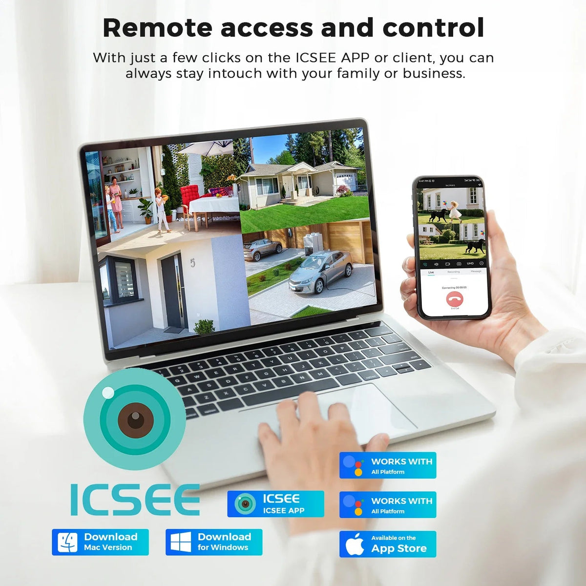 Smart Outdoor Security Camera for Home Protection - Enovarah