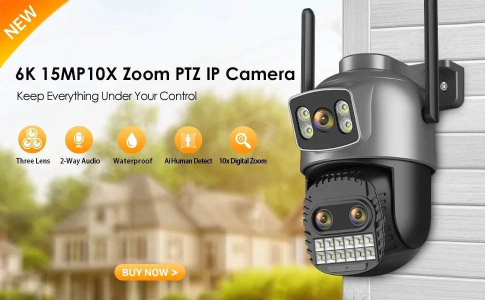 Smart Outdoor Security Camera With AI Dual Lens - Enovarah