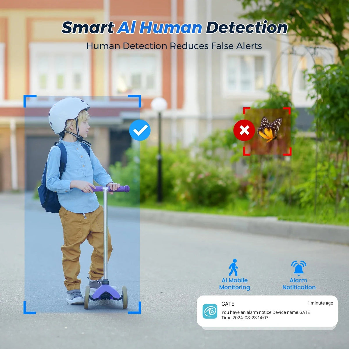 Smart Outdoor Security Camera With AI Dual Lens - Enovarah