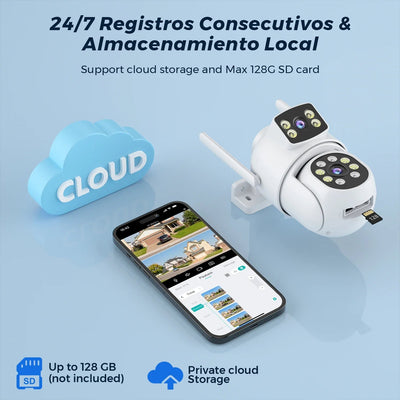 Smart Outdoor Security Camera With AI Dual Lens - Enovarah